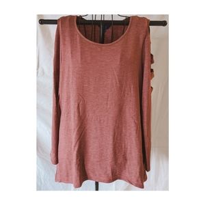 Soft Lattice Sleeve Sweater